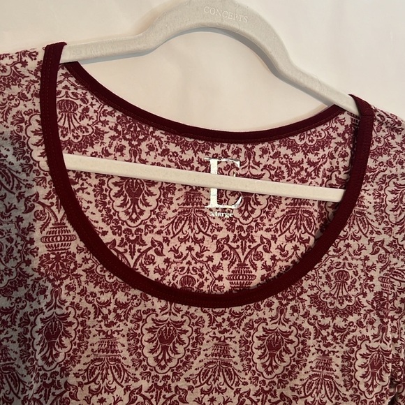 Vintage Boho batik print long sleeved tee shirt by E size XL - Picture 2 of 6